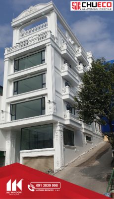 Công trình Shophouse Quảng Ninh Dùng nhôm SJC Chueco